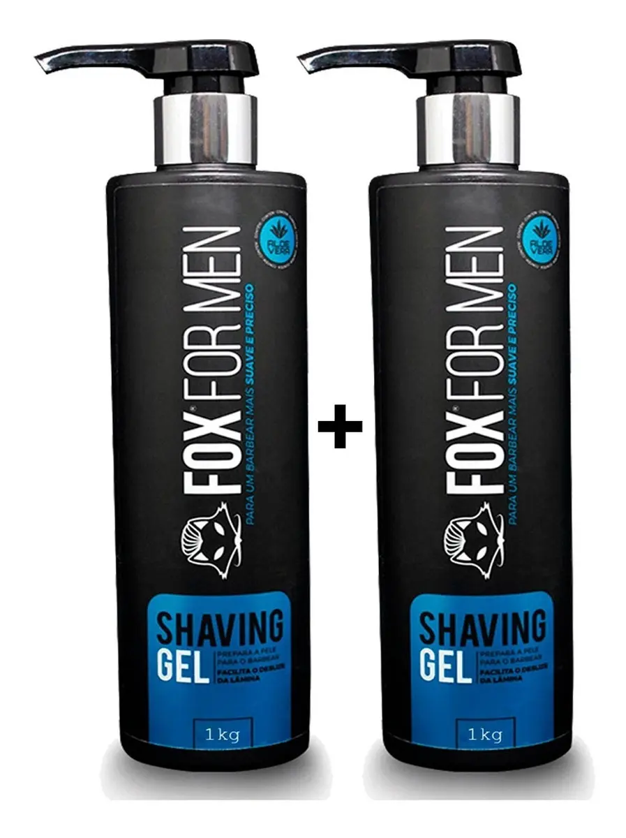 Shaving Gel De Barbear Transparente Uso Profissional Fox 1kg