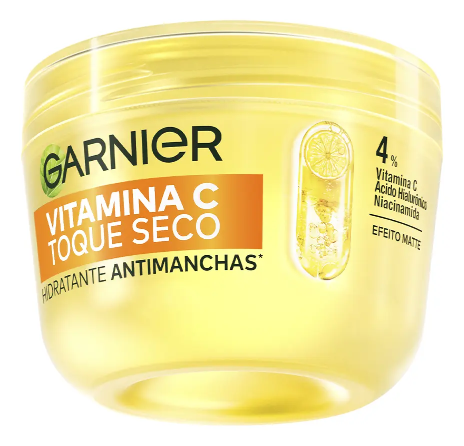Gel Creme Hidratante Facial Antimanchas Toque Seco com Vitamina C, Controla a Oleosidade e Uniformiza a Pele, Garnier, 85g